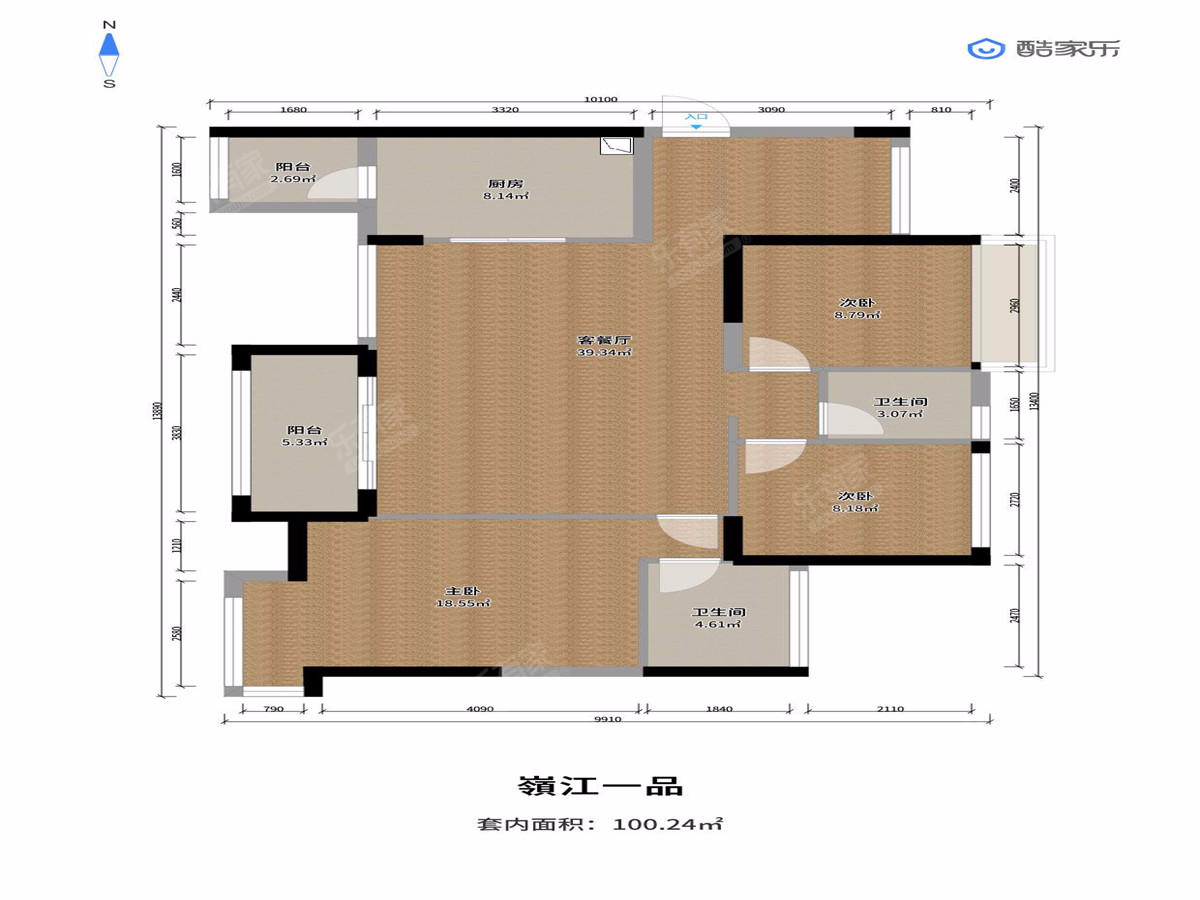 岭江一品紫.茶学.区房,正规三房看高尔夫和江景