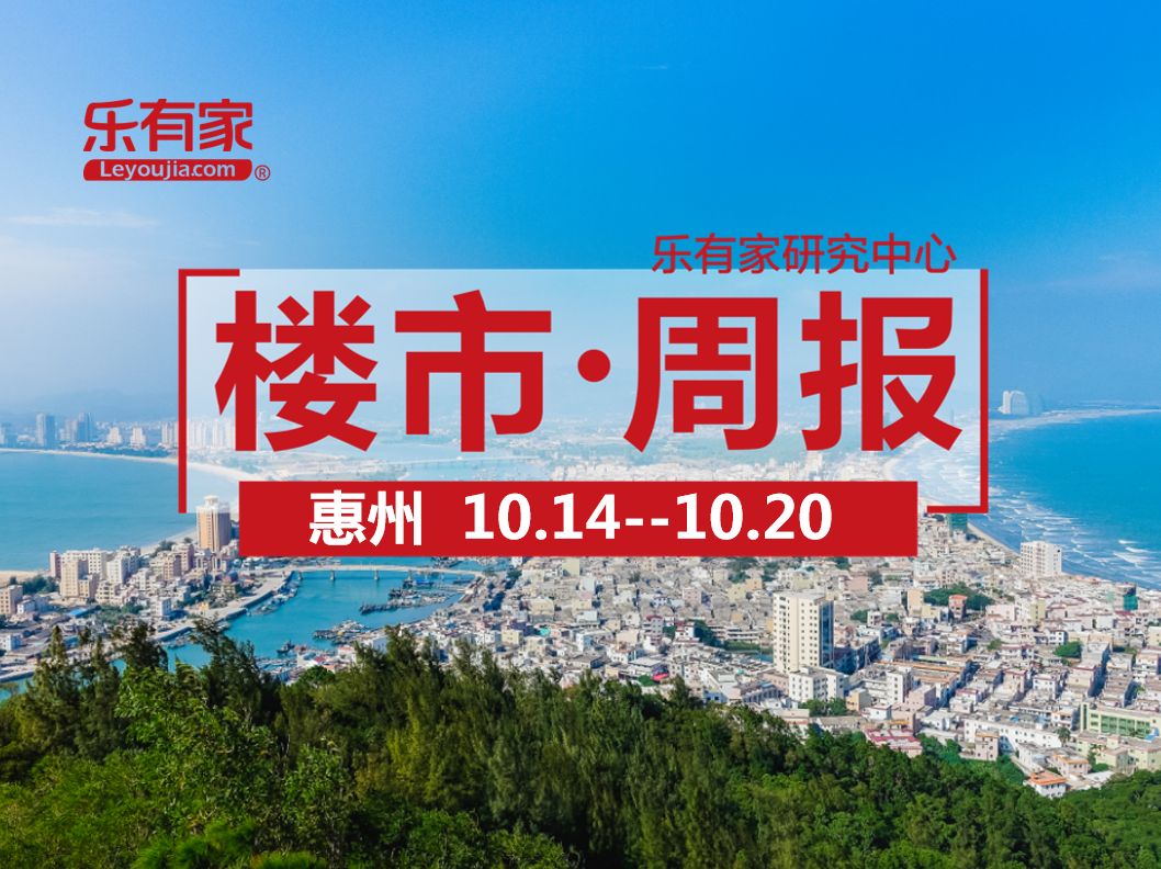 10月第3周惠州一手住宅网签2819套，环比下跌17.3% - 乐有家