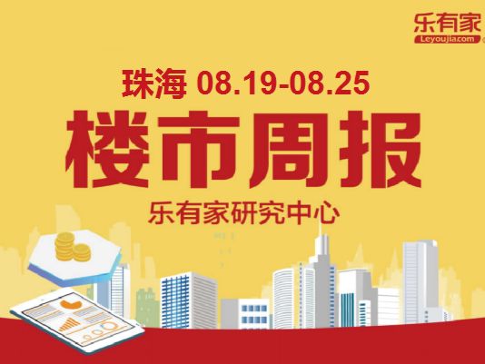 周报丨8月第4周珠海新房网签量环比下跌2.93% - 乐有家