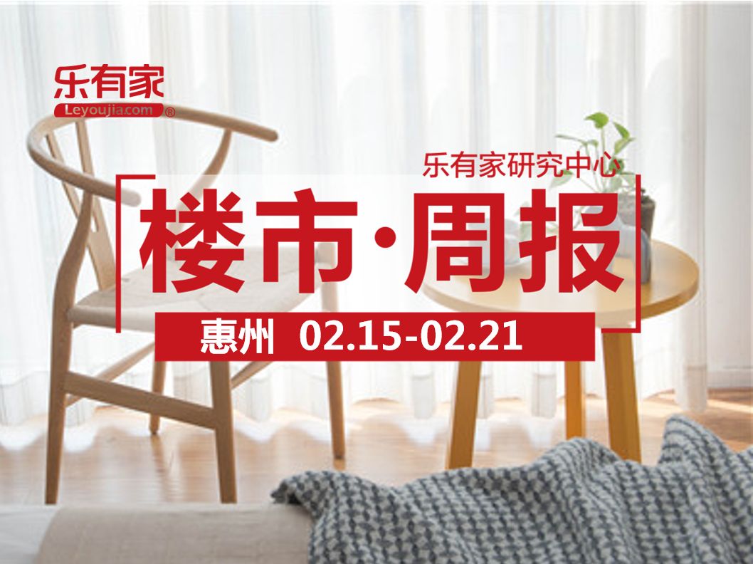 2月第3周：节后首周，惠州一手住宅网签960套 - 乐有家